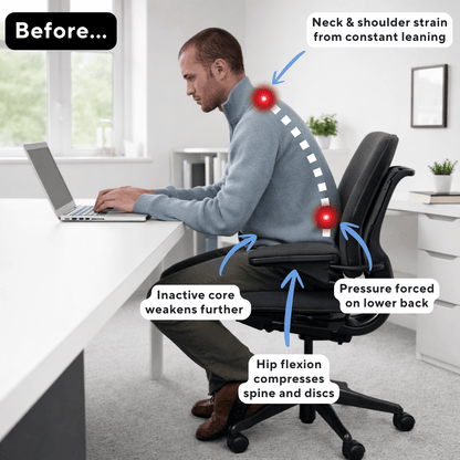 CoreForm DeskAlign™ Ergonomic Kneeling Chair