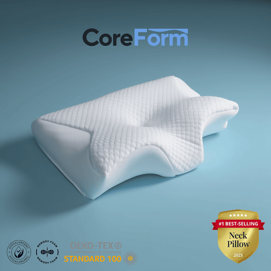 CoreForm RestEasy™ Premium Memory Foam Neck Pillow
